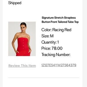 Express Vibrant Red Top